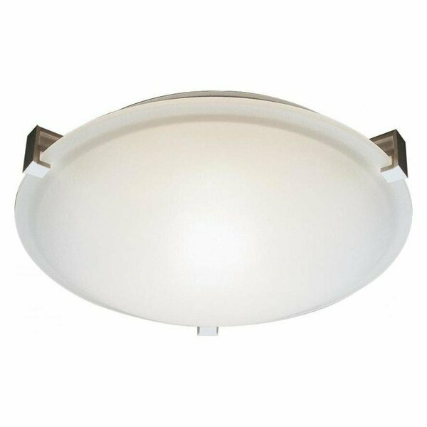Trans Globe Two Light White White Frosted Glass Bowl Flush Mount 59006 WH
